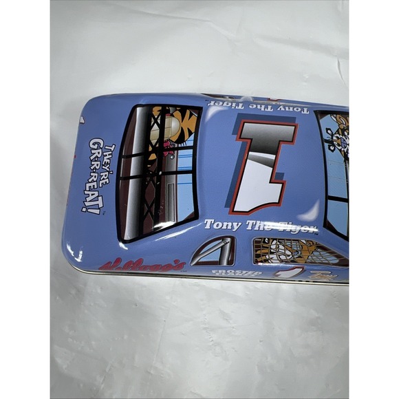 Kellogg's Frosted Flakes Car Tin 1998‎ Tony The Tiger Racing Container Kellog - Picture 7 of 16